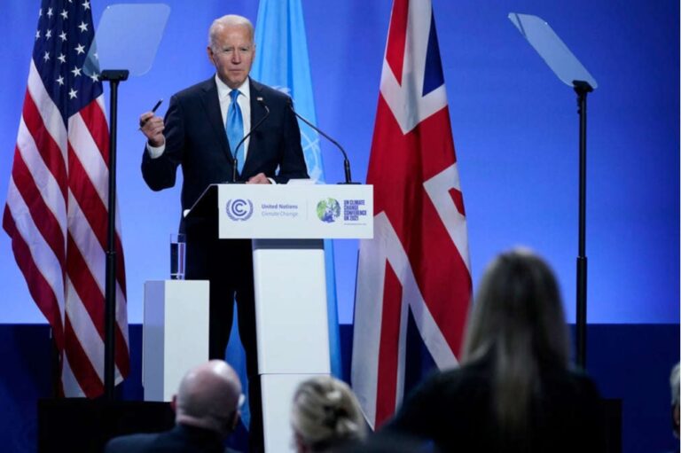 J. Bidenas sako, kad Kinija padarė „didelę klaidą” nedalyvaudama Cop26: „Tai milžiniškas klausimas, o jie pasitraukė”