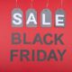 Black Friday akcijų ir išpardavimo iliustracija