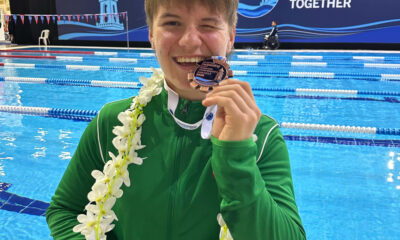 Gabrielė Čepavičiūtė su bronzos medaliu Europos para plaukimo čempionate