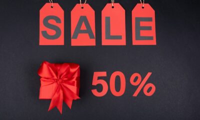 Black Friday išpardavimo ir pirkinių iliustracija