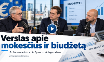 Žinių radijo diskusija apie mokesčius, biudžetą ir verslą