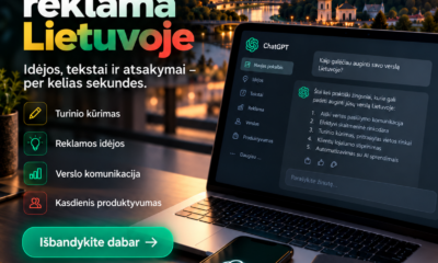 ChatGPT reklama Lietuvoje – iliustracija