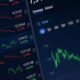 financial stock market computer screens