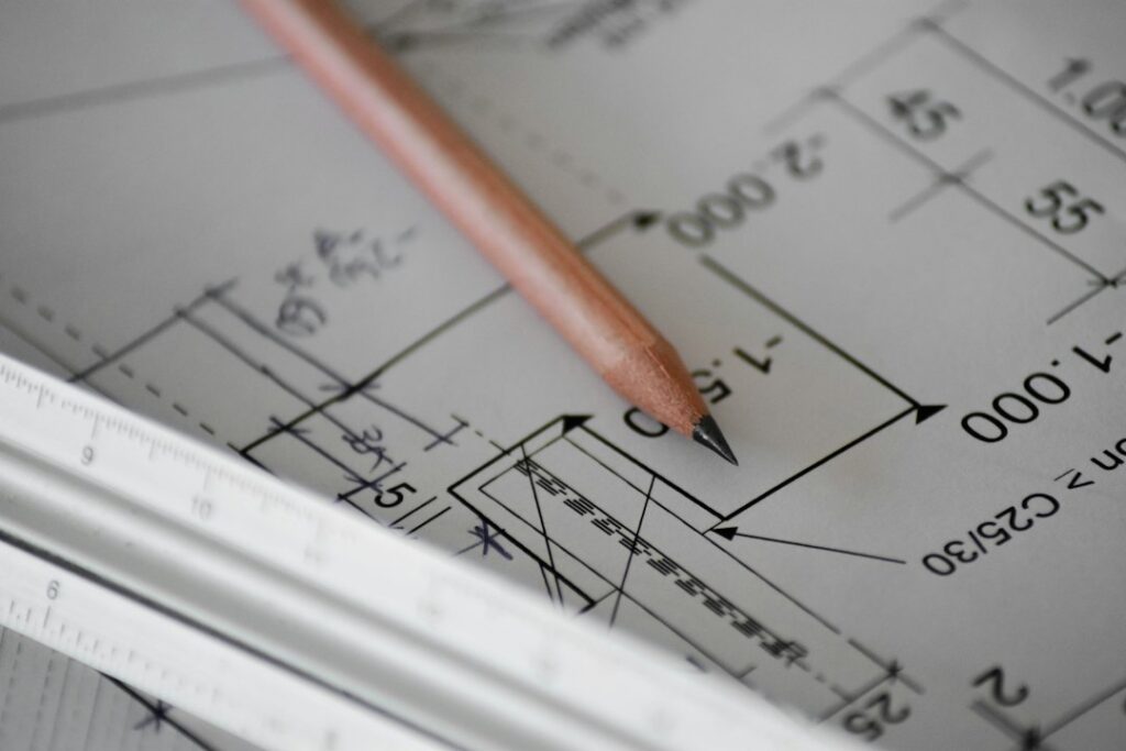 civil engineering CAD architectural plans laptop surveying