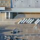 large logistics distribution warehouse exterior