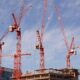 construction crane building site city