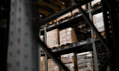 Iliustracinė nuotrauka: parcel cardboard boxes shipping warehouse logistics