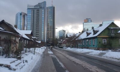 Šnipiškių rajono Vilniuje panorama
