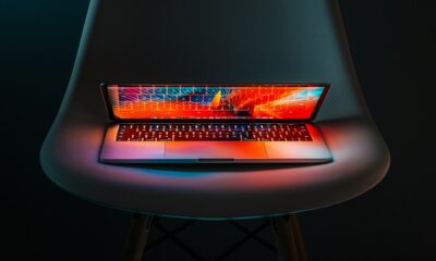 graphic designer creative laptop colorful design