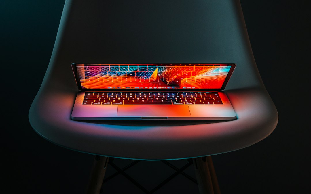 graphic designer creative laptop colorful design